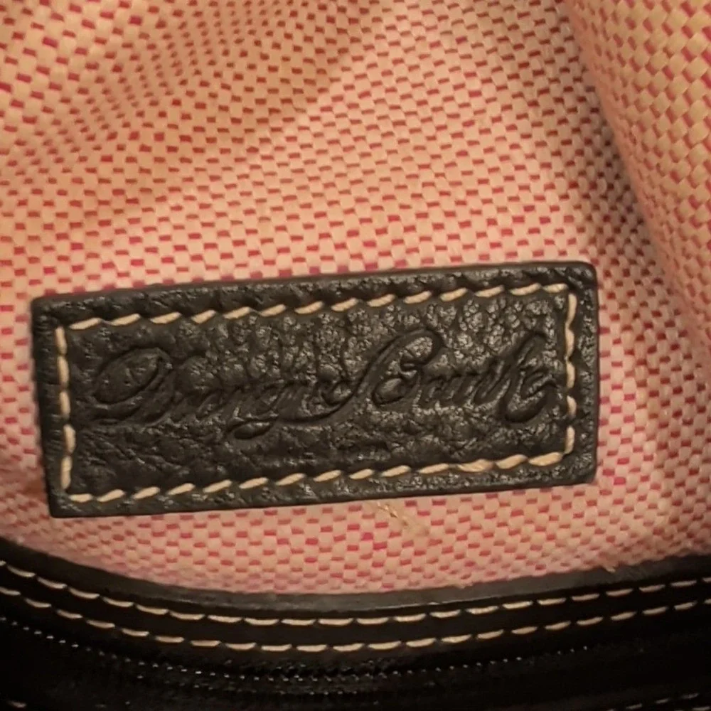 Vintage Dooney & Bourke Black Leather Shoulder Bag Purse Deep Large Read